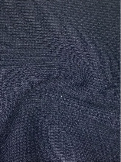 XX-FSSY/YULG  Modacrylic/cotton FR knitted rib fabric 32S/2*32S/2 520GSM 45度照